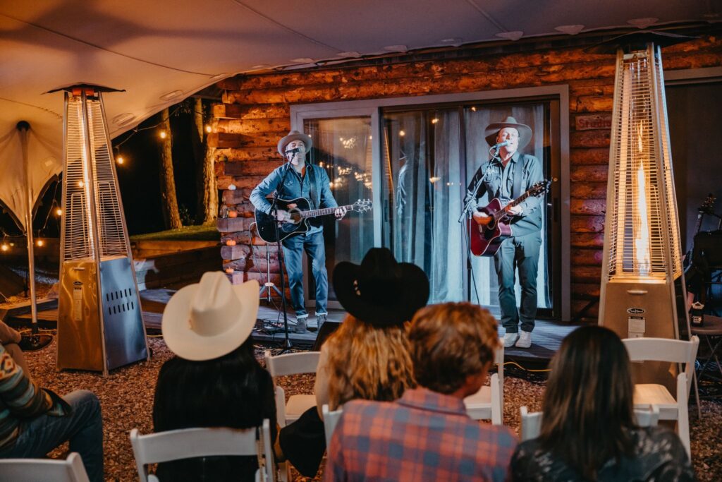 Aspen concert3 Fall Concert in Aspen under stretch canopy