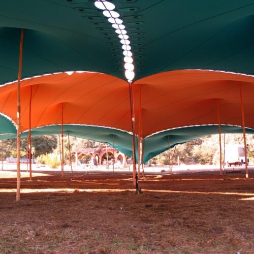 Custom Hexagonal Stretch Tent for Music Festival