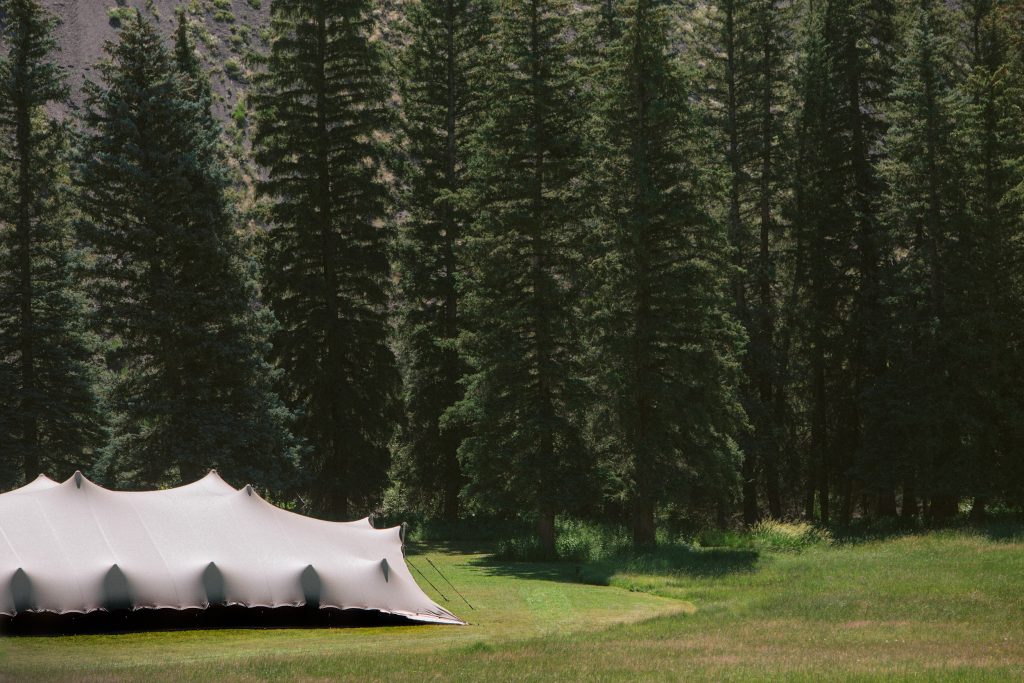 Aspen Chino Stretch Tent Aspen Wedding Tent