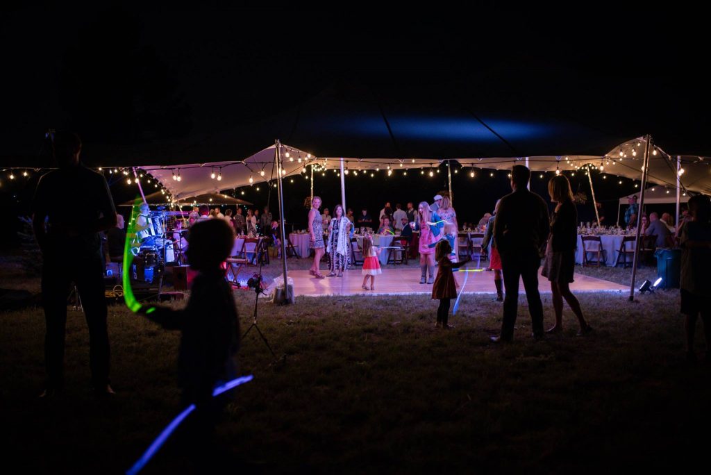 Colorado-Springs-DIY-tented-wedding DIY Backyard wedding tent