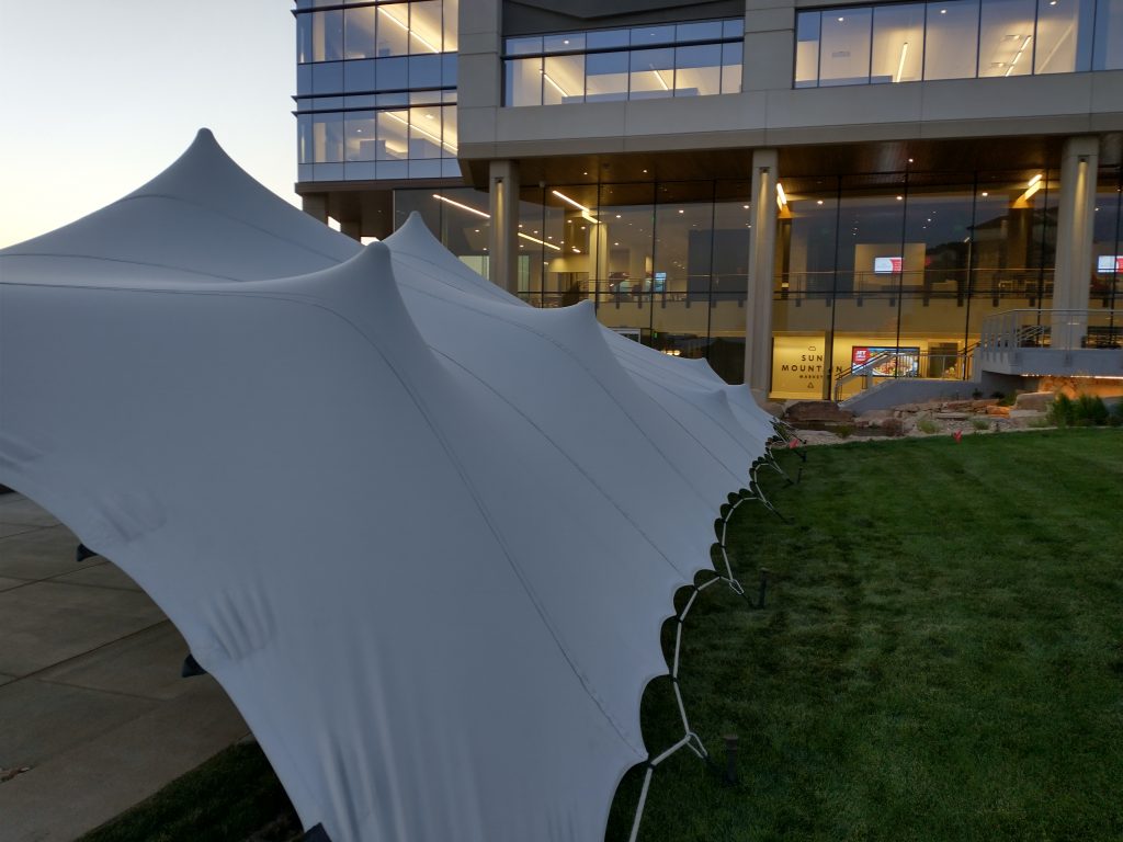ENT-FCU-Stretch-Tent-Pitch Dropped stretch tent side