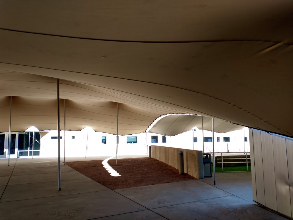 Linked-Stretch-Tents-For-Dance Lined Stretch Tents for Snow Ball