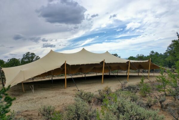 StakeOut Taos NM wedding tent